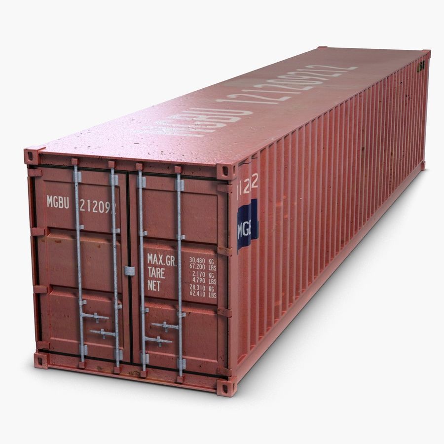 container 40 ft 3d 3ds box cargo crane crate docking industrial iso load logistics max model port sea shipping shiva3d trailer train transport transportation vray 3D print model - Mito3D