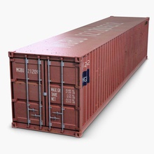 container 40 ft 3d 3ds box cargo Kran Kiste docking Industrie iso Last Logistik max Modell port Meer Versand shiva3d trailer Zug transport Transport vray 3d print model - Mito3D