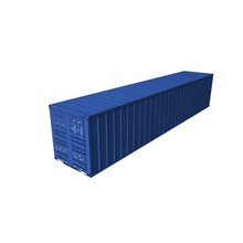 container extra low poly 40ft blue box cargo crate docking green industrial iso lower lowpoly model port red sea shipping store transport wagon warehouse zavorad 3d print model - Mito3D