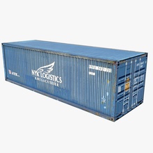 container nyk line 3d box cargo crane crate docking game industrial iso lines load logistics model omegavision pando port ready sea shipping trailer train transport transportation 3d print model - Mito3D