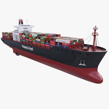konteyner gemisi 3d Bagaj tekne toplu kargo taşıyıcı ticari kap ddd sanatçı çizgiler lojistik max model okyanus gerçekçi deniz nakliye kaynağı ulaşım gemi su 3d print model - Mito3D