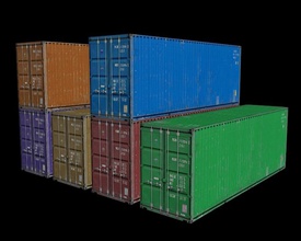 container box luggage model nicknjoy transport 3d print model - Mito3D
