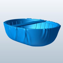 coracle v1 ships seacraft printable lowpoly 3d print model - Mito3D