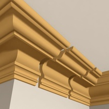 cornice molding 008 3dknot architectural architecture building ceiling classic decor elements home house interior model mold moulding wall 3d print model - Mito3D