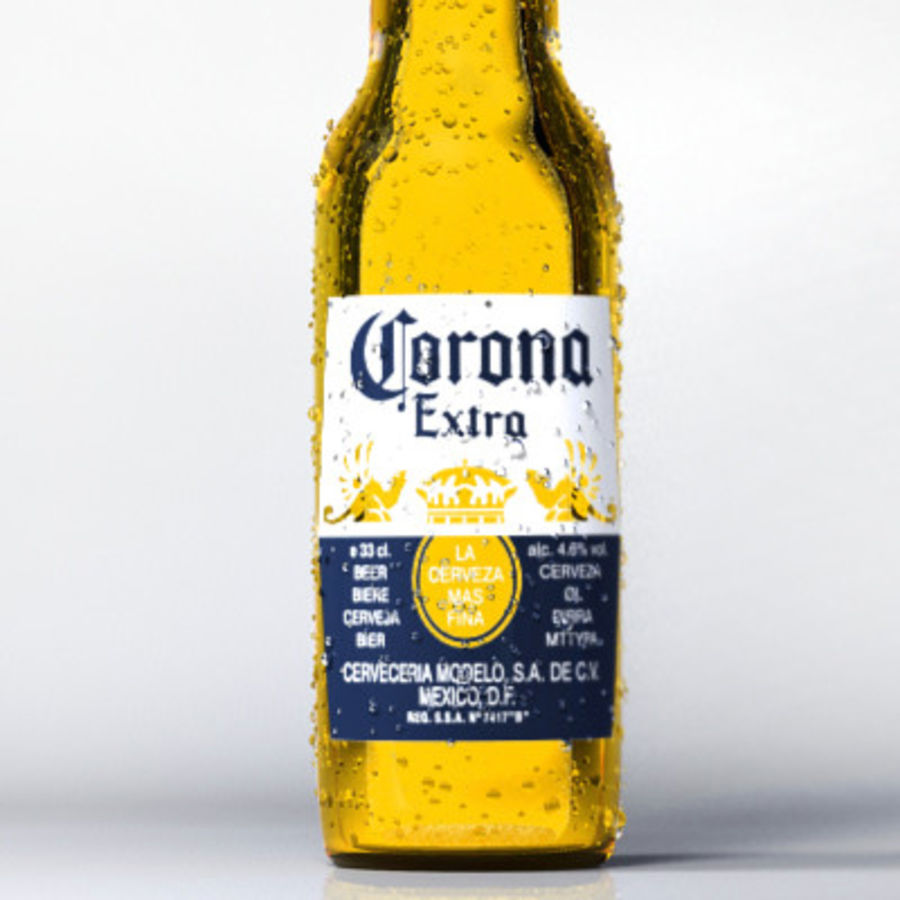 corona beer bottle 3d alcohol beverage booze cico art br cold collection drafting drinking food glass heineken lager mental model ray refresh summer yellow 3D print model - Mito3D