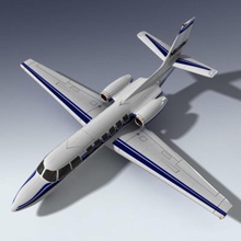 corporate jet-Flugzeuge adam Flugzeug exective film jet Licht Modell walker 3d print model - Mito3D