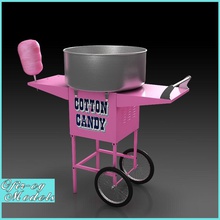 cotton candy macchina per il divertimento bazaar caramellate cart circo confezione cotone la fiera di festa cibo vacanza industriale modello ofirc1 parcheggio zucchero dolce dolcezza gustosa vender 3d print model - Mito3D