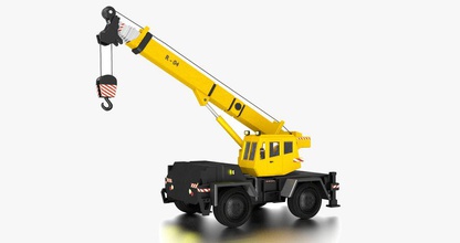 crane cargo carrier heavy industrial lift lifter loader model rednas201 ton vehicle 3d print model - Mito3D