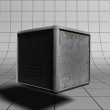 crate box can chest city cluttered container furniture game garbage industrial lower metal old outdoor poly props rusty storage street texture trash trunk weathered 3d print model - Mito3D