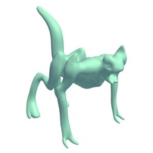creature004 v1 creature 4 mythical creatures printable lowpoly 3d print model - Mito3D