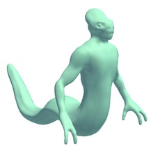 creature010 v1 creature 10 mythical creatures printable lowpoly 3d print model - Mito3D