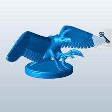 creatura uccello di grandi artigli v3 bird grande mitico le creature stampabile lowpoly mitiche 3d print model - Mito3D