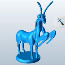 criatura louva-a-deus híbrido v1 o cavalo mítico criaturas orando printable lowpoly míticas 3d print model - Mito3D