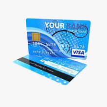 o cartão de crédito 3d acessório banco a caixa negócios dinheiro personagem lascado roupas comércio moeda débito eletrônica genérico holograma suave modelo scanline vray 3d print model - Mito3D