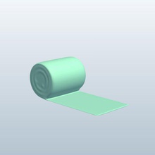 crepe bandage v2 food printable lowpoly 3d print model - Mito3D