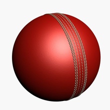 cricket-ball 20 Bälle bat Kricket detail Ausrüstungen Spiel hoch Hobbys icc ifingerstudios Leder match Modell odi pitch sport - Stiche betonte t20 test Weiden Holz 3d print model - Mito3D