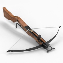cross bow o arqueiro tiro com arco seta a arte balística cruz besta do grupo arma mercado medieval modelo projétil realista lança 3d print model - Mito3D