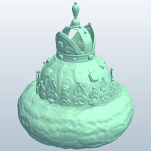 crown russian v1 apparel printable lowpoly 3d print model - Mito3D
