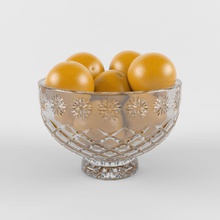 cristallo ciotola di frutta accessorio agrumi cotte arredamento la decorazione pranzo cibo fresco vetro cucina live lusso modello arancione r4a3d farcite tabella il vaso verdure 3d print model - Mito3D