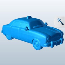 cuba taxi v1 de des véhicules imprimable lowpoly 3d print model - Mito3D