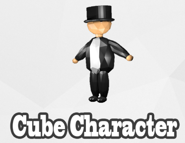 cubo de caracteres o personagem personagens 3D print model - Mito3D