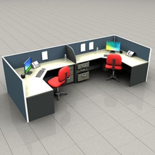 cubículo arquitetura empresa computador corporativa secretária mobiliário móveis goal3d modelo office o quarto tabela trabalho 3d print model - Mito3D