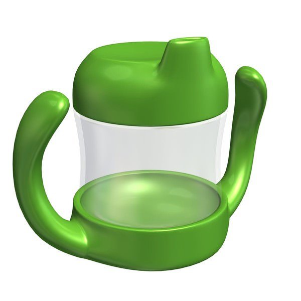 cup v1 sippy handles kitchen items printable lowpoly 3D print model - Mito3D