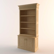 cupboard cabinet case closet furnishings furniture interior model shelf shelving vizka wooden 3d print model - Mito3D