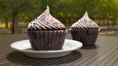 cupcake la torta de alimentos chocolate 3d print model - Mito3D