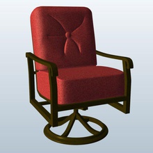 Kissen-rocking Liegestuhl Stuhl v1 Kissen rocking lounge Möbel - Liege bedruckbar ist lowpoly 3d print model - Mito3D