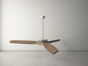 custom design ceiling fan designer furnishings furniture model omlove teak wood 3d print model - Mito3D