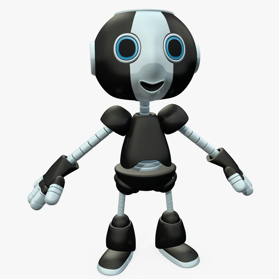 robot mignon abramsdesign bionic bot caractère cyber cyborg droid de la fantaisie fi gratuite l'homme machine mech le métal modèle sci science scifi 3D print model - Mito3D