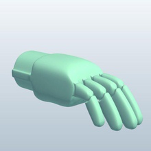 cyborghand v1 cyborg hand mythical creatures printable lowpoly 3d print model - Mito3D