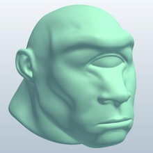 cyclops v2 head mythical creatures printable lowpoly 3d print model - Mito3D