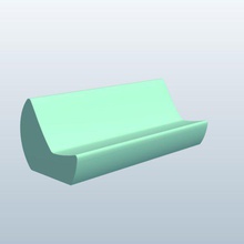 cylinder bench v1 furniture printable lowpoly 3d print model - Mito3D