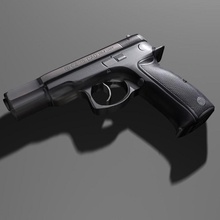 cz 75 la bala arma de fuego metexx modelo moderno el pistola shell 3d print model - Mito3D