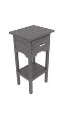 dark wood tall nightstand black delta functional drawer furniture 3d print model - Mito3D