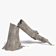 ölü düşmüş ağaç abramsdesign bark şube kırık çalılar sonbahar ateş yakacak odun yeşillik orman oyun günlük daha düşük model doğa eski bitki poly hazır kök korkutucu gövde video ahşap 3d print model - Mito3D
