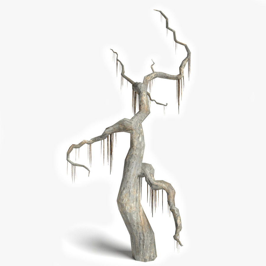 dead tree 2 abramsdesign bark branch bushes fantasy foliage forest game halloween horror leafless lower model nature old plant poly ready root scary trunk video 3D print model - Mito3D
