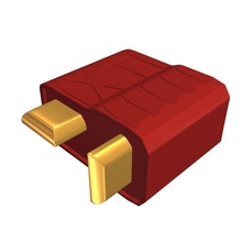 deans ultra plug connector female v1 electronics printable lowpoly 3d print model - Mito3D