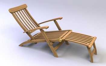 deck-chair Stuhl deck Einrichtung Möbel Innenraum luka137 Modell Terrasse Dampfer 3d print model - Mito3D