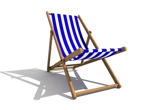 chaise de terrasse fauteuil plage président le pont easychair l'ameublement mobilier jardin lac modèle plein air piscine siège des rayures soleil vgreso 3d print model - Mito3D