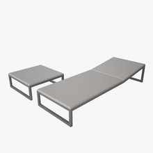 deckchair beach bed camp cot couchette folding furnishings furniture lounge model plastic radekchovancik stool summer sun terace 3d print model - Mito3D