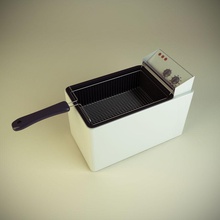 freidora aparato los utensilios de cocina profundidad deepfryer el plato equipo alimentos mobiliario muebles casa horeca modelo moderno petróleo realista restaurante rippledesign la lavadora 3d print model - Mito3D