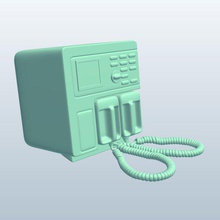 defibrillator v1 defibrillator) - Elektronik bedruckbar ist lowpoly 3d print model - Mito3D