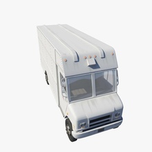 furgone a prezzi accessibili auto città la consegna dettaglio pesante industriale modello oggetti di scena qualità van il veicolo zavorad 3d print model - Mito3D