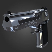 desert eagle 50ae 5 ae aeche gun handgun israeli magnum model pistol weapon 3d print model - Mito3D