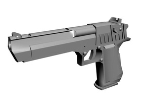 desert eagle 50 ak74 deserto águia arma militar pistola warhunter7848 3d print model - Mito3D