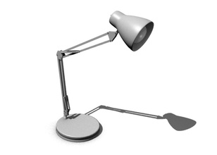 lámpara de escritorio 3d blender la arquitectura diseño elementos el mobiliario muebles casa luz max modelo oficina sala manchada 3d print model - Mito3D