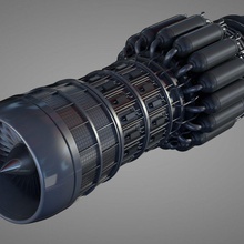 détaillée jet moteur de la turbine des avions en avion détail fi gratuite fighter modèle pièces fusée sci vaisseau spatial the3rdaxis les propulseurs ovni 3d print model - Mito3D